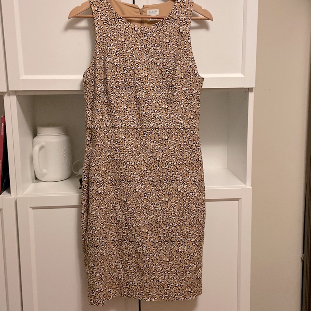 J Crew. Leopard print dress.